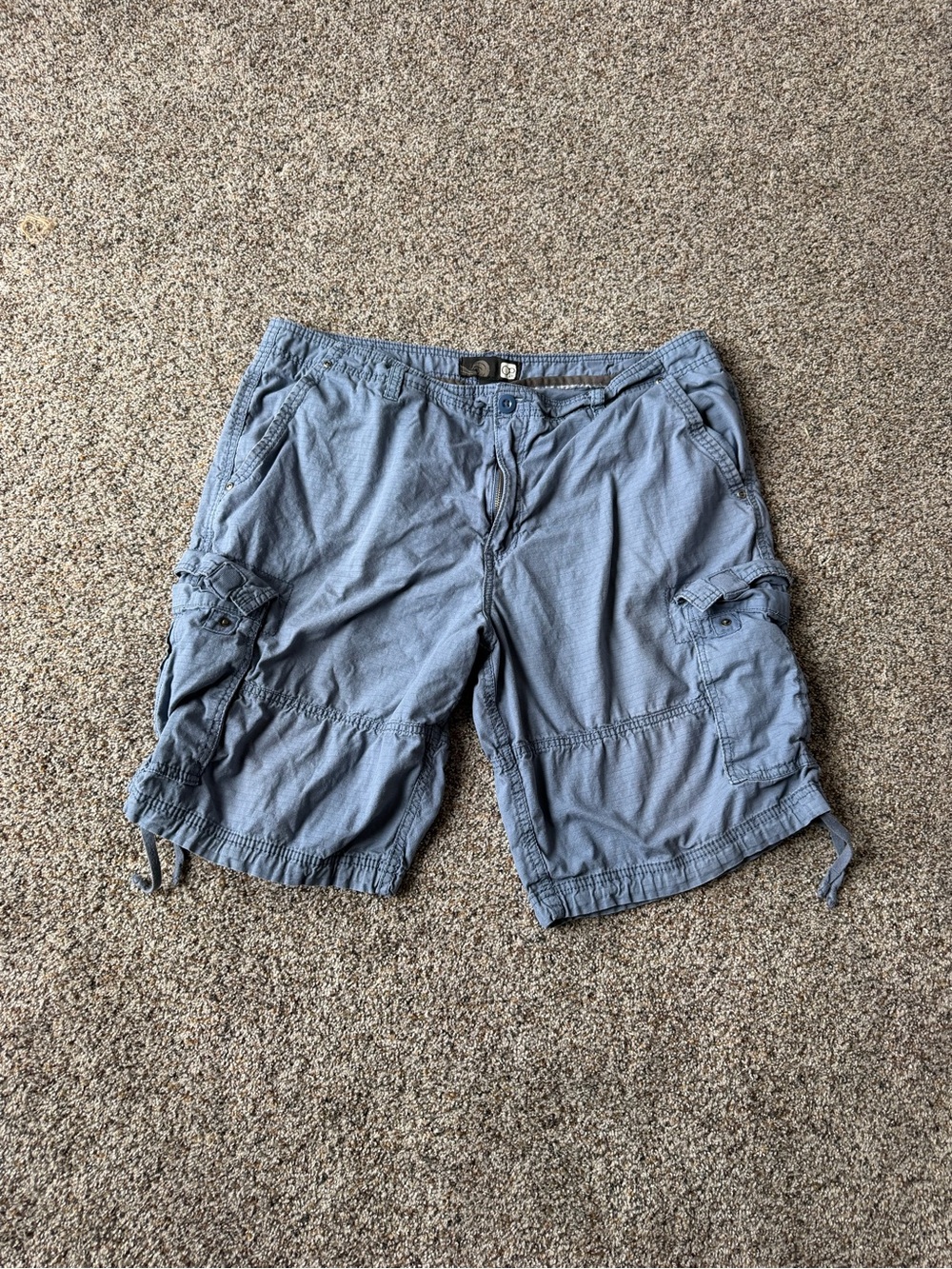 Ocean Pacific OP Ripstop Cargo Shorts Slate Blue Men's Size 38 Utility Cotton